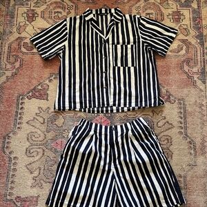 Marimekko x Uniqlo Striped Shorts and Shirt - Size M